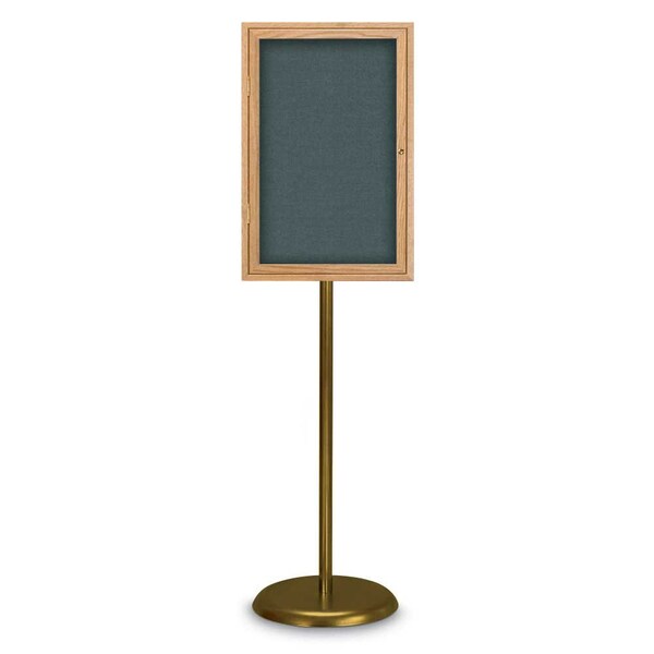 Corkboard, Triple Door, Radius Frame, 72x36", Black/Surf